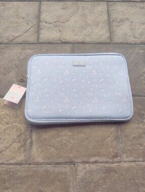 Love Shake Fancy Yoobi Light Blue Floral Tablet Sleeve - Padded Zip Case